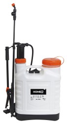HOME it® trädgårdsspruta med pump och 3 munstycken 16 liter
