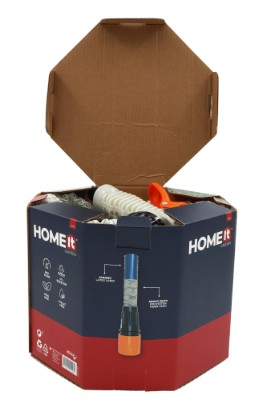 HOME It® universal flexvattenslang med sprutpistol 1/2