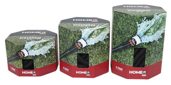 HOME It® universal flexvattenslang med koppling 45 meter latex