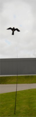 HOME It® fågelskrämma på 4 meter lång teleskopstång