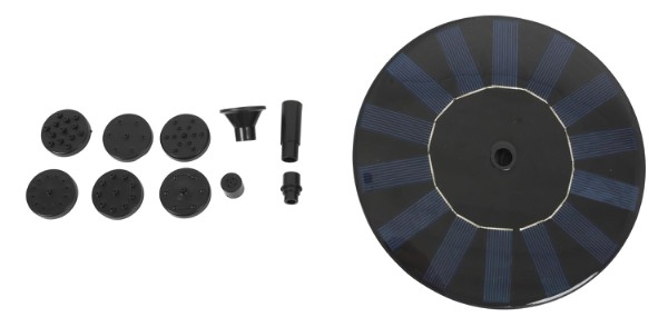 Fontän med solceller