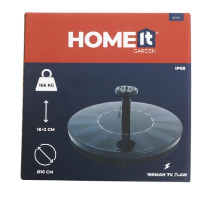 Fontän med solceller