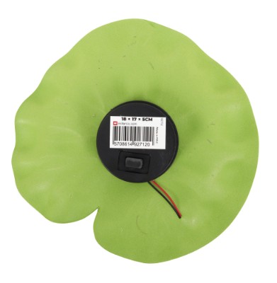 Lotus-näckros med solceller och ljus