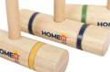 HOME it® premium krocketspel för 4 spelare, i gummiträ