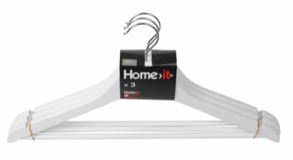 Home>it® Galge med byxhållare och slits 3-pack vit