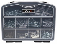 Work>it® gipsmonteringssats i sortimentlåda med 152 delar