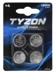 Tyzon CR2032 litium batterier 4-pack