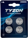 Tyzon CR2032 litium batterier 4-pack
