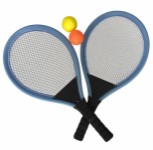 Play>it® jumbotennis med racketar och bollar